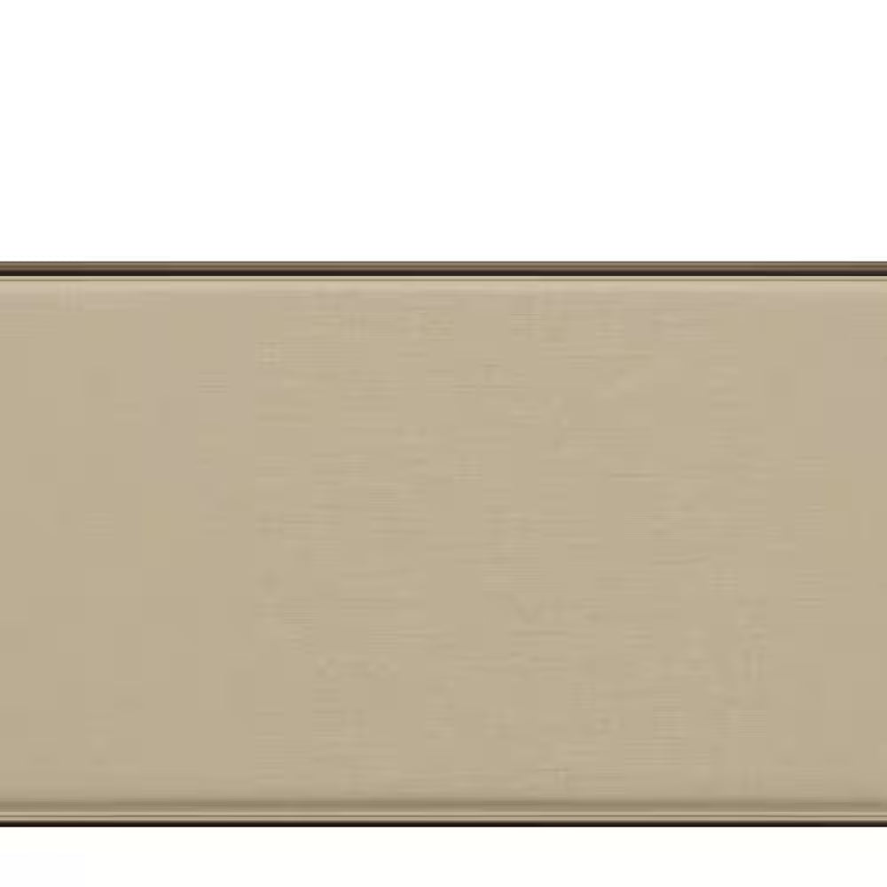 McArthur Queen Canopy Bed – Bronze Metal Frame with Upholstered Headboard