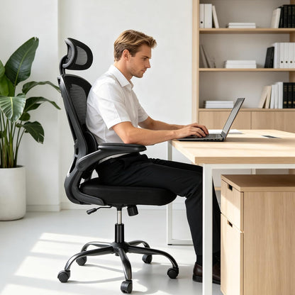 Ergonomic Mesh Office Chair – Comfortable Adjustable Computer & Desk Chair