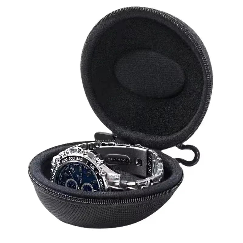 Portable Watch Travel Case – Waterproof EVA Zippered Storage Box for Smartwatches & Watches