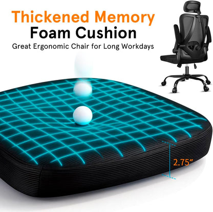 Ergonomic Mesh Office & Gaming Chair – Adjustable Computer Desk Chair with Rolling Wheels