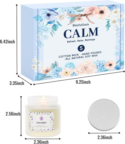 5-Pack Scented Candle Gift Set – Cozy Home Fragrance Candles for Women