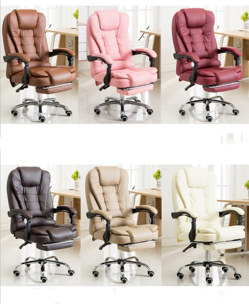 **Ergonomic Reclining Office Chair – Adjustable Swivel Computer Desk Chair**