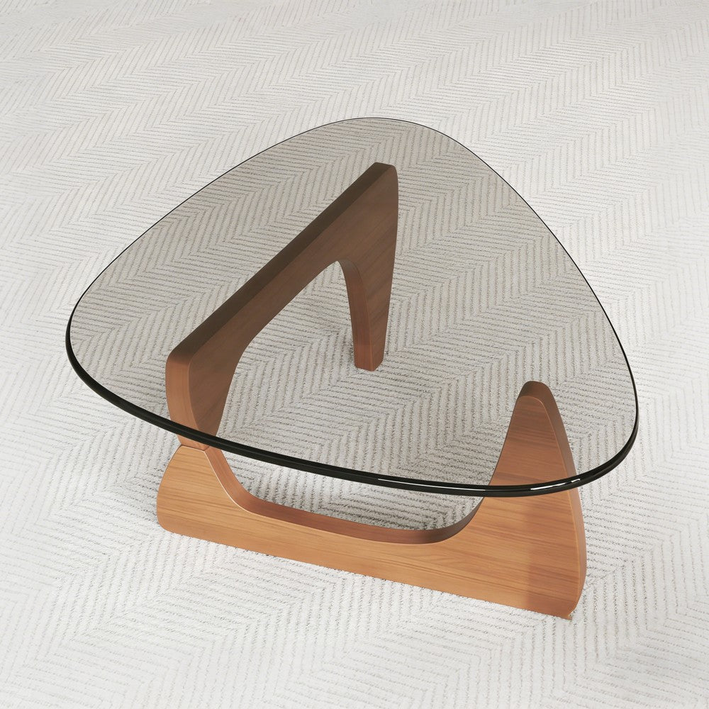 Modern Glass Coffee Table – Sleek Mid-Century Living Room Center Table