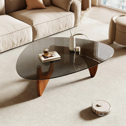 Modern Glass Coffee Table – Sleek Mid-Century Living Room Center Table
