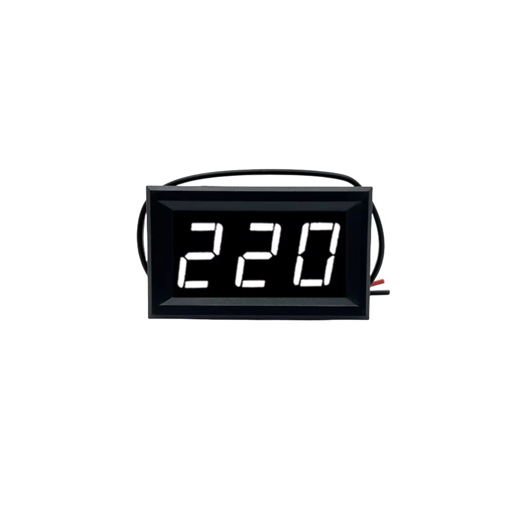 AC Digital Voltmeter 70–500V – 0.56" LED Voltage Meter with 2-Wire Display
