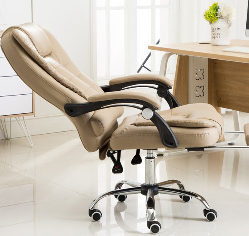 **Ergonomic Reclining Office Chair – Adjustable Swivel Computer Desk Chair**