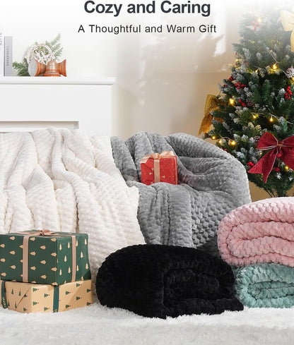Fleece Sherpa Weighted Blanket for Adults, Ultra Soft Fuzzy, 60"X80" 15Lbs