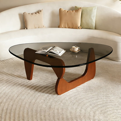 Modern Glass Coffee Table – Sleek Mid-Century Living Room Center Table