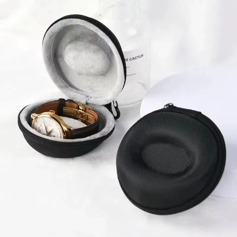 Portable Watch Travel Case – Waterproof EVA Zippered Storage Box for Smartwatches & Watches