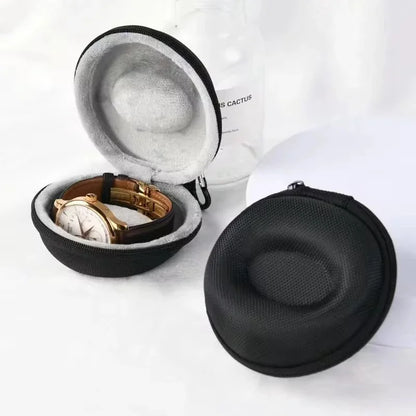 Portable Watch Travel Case – Waterproof EVA Zippered Storage Box for Smartwatches & Watches