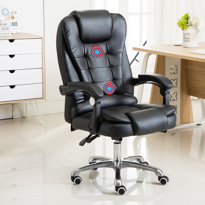 **Ergonomic Reclining Office Chair – Adjustable Swivel Computer Desk Chair**