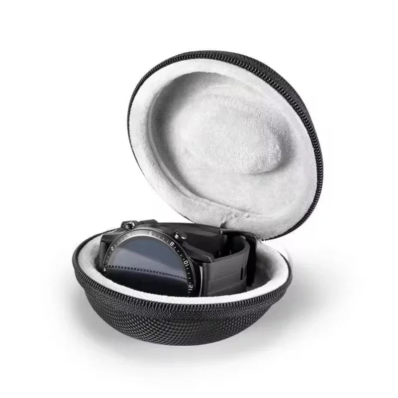 Portable Watch Travel Case – Waterproof EVA Zippered Storage Box for Smartwatches & Watches