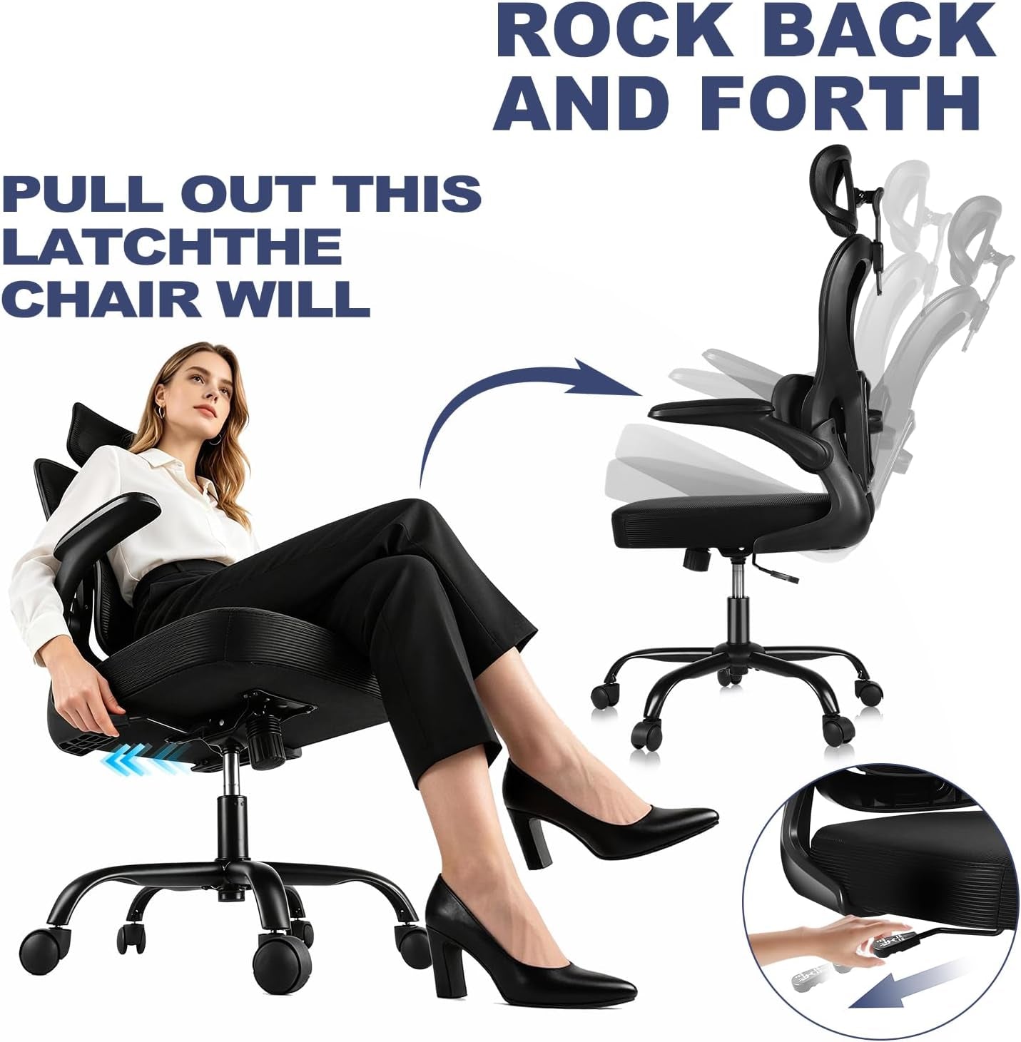 Ergonomic Mesh Office Chair – Comfortable Adjustable Computer & Desk Chair