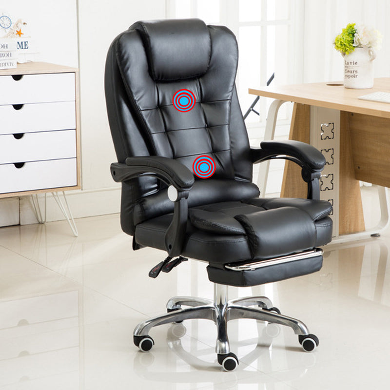 **Ergonomic Reclining Office Chair – Adjustable Swivel Computer Desk Chair**