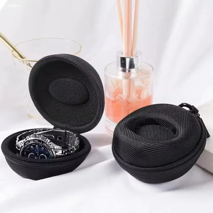 Portable Watch Travel Case – Waterproof EVA Zippered Storage Box for Smartwatches & Watches