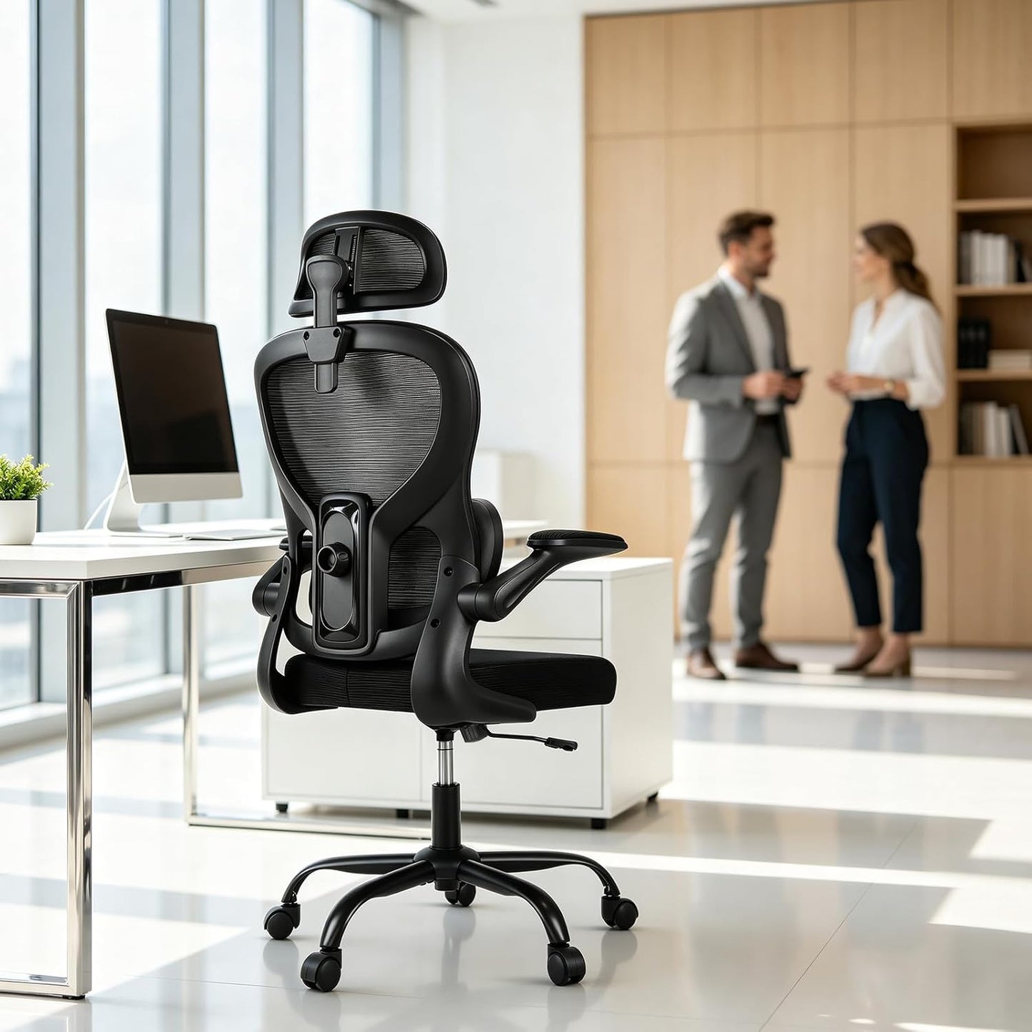Ergonomic Mesh Office Chair – Comfortable Adjustable Computer & Desk Chair