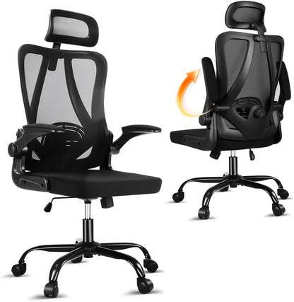 Ergonomic Mesh Office & Gaming Chair – Adjustable Computer Desk Chair with Rolling Wheels