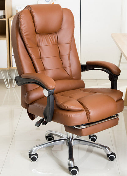 **Ergonomic Reclining Office Chair – Adjustable Swivel Computer Desk Chair**