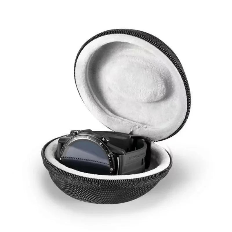 Portable Watch Travel Case – Waterproof EVA Zippered Storage Box for Smartwatches & Watches