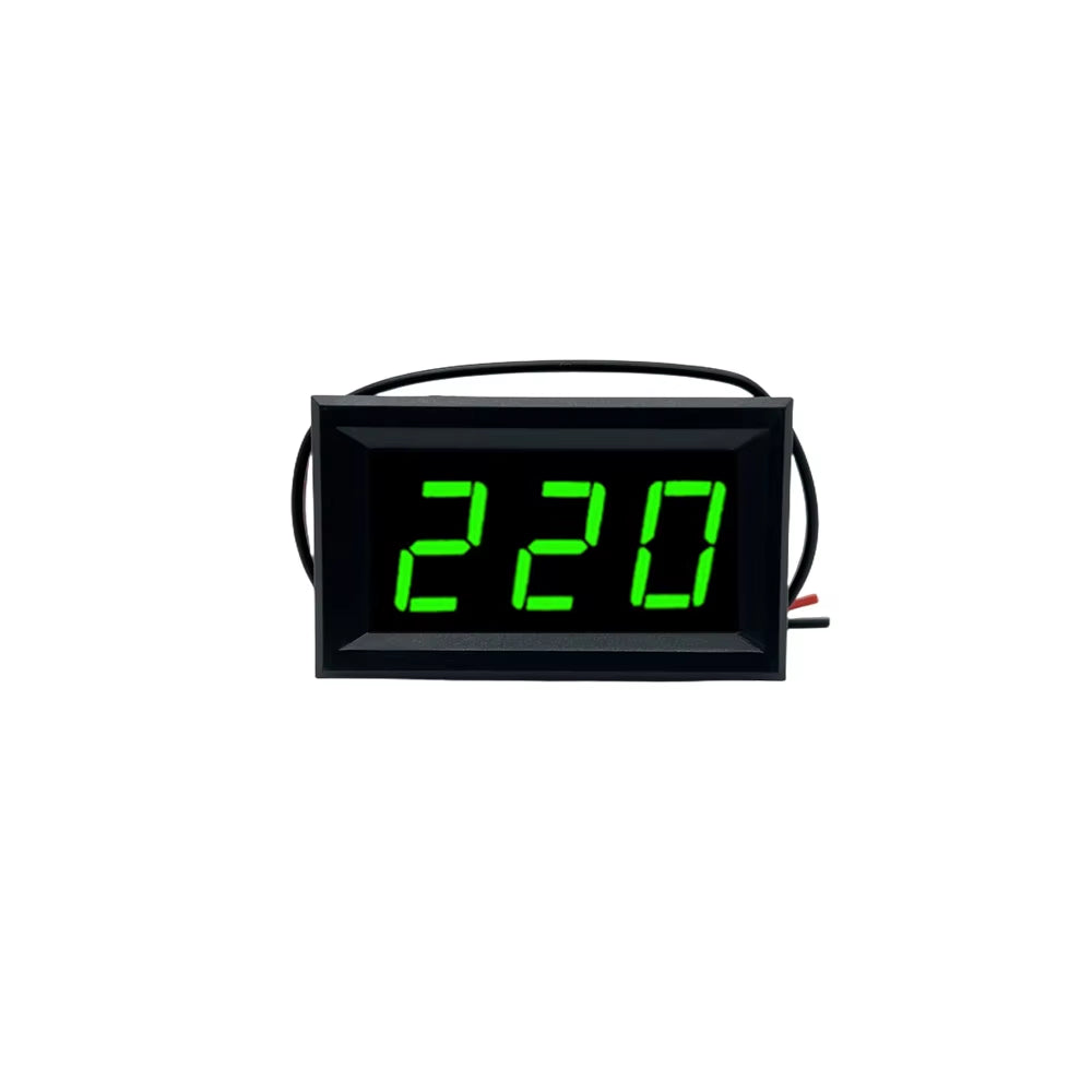 AC Digital Voltmeter 70–500V – 0.56" LED Voltage Meter with 2-Wire Display