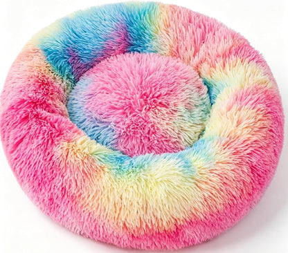 13.5" Calming Cat & Dog Bed – Cozy Plush Bed for Indoor Cats, Small Dogs & Pets