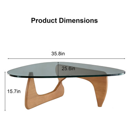 Modern Glass Coffee Table – Sleek Mid-Century Living Room Center Table