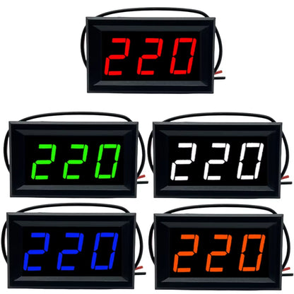 AC Digital Voltmeter 70–500V – 0.56" LED Voltage Meter with 2-Wire Display
